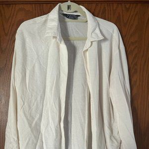 Primark Off-White Button Down Casual Top